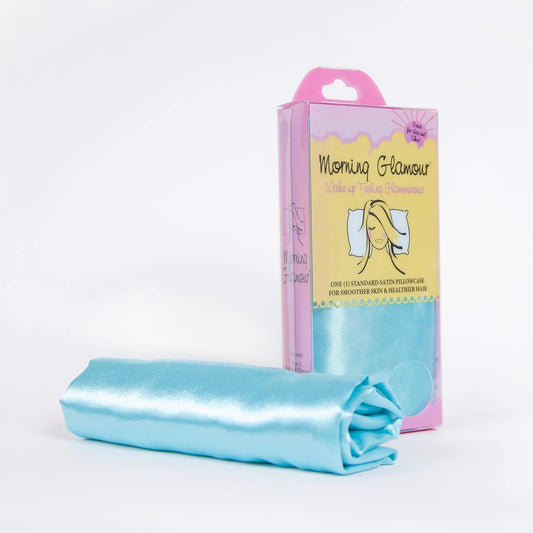 Morning Glamour Pillowcase, Standard (20" x 26"), Aqua