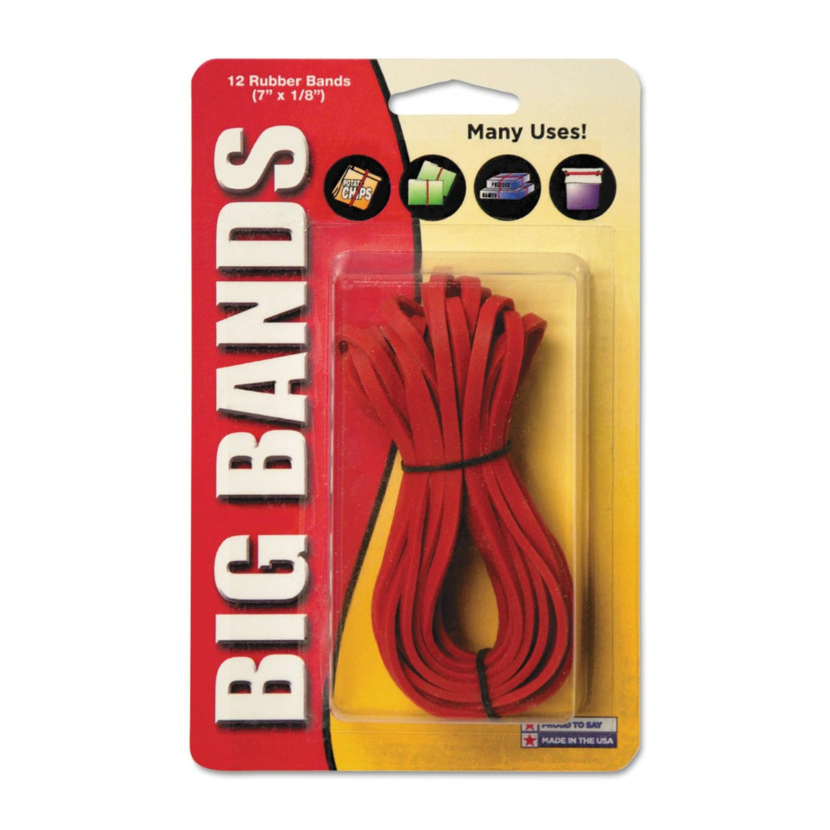 Alliance Elastic Band, 12-Count, Red
