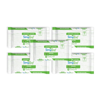 Simpleaf Skin Cleaning Wipe, 50 Count (Pack of 5)