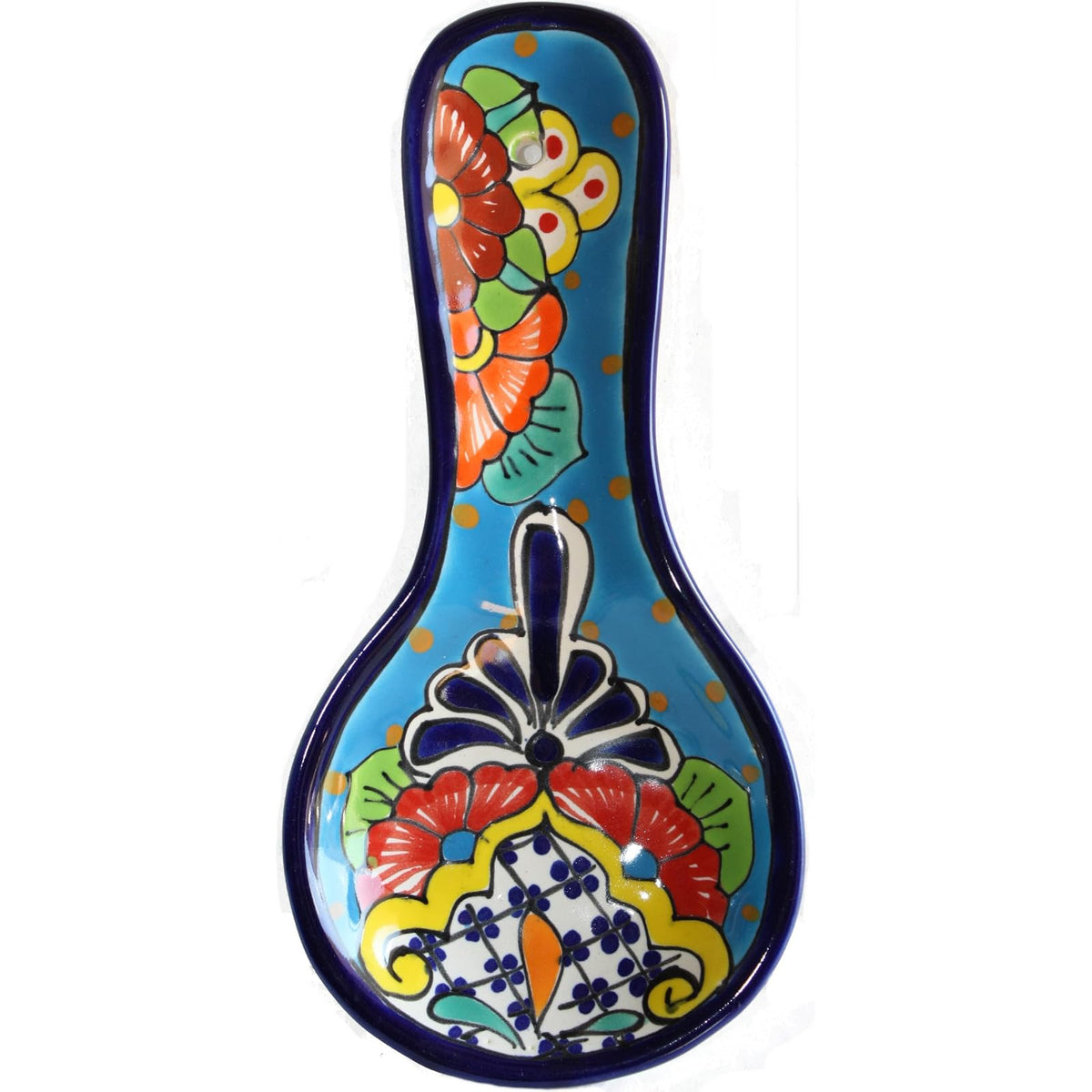 Fine Crafts & Imports Spoon Rest, Ceramic, Flowers