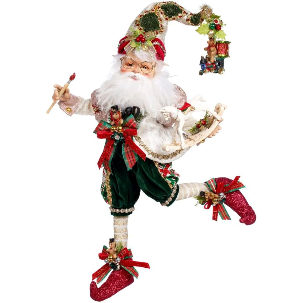 Mark Roberts Figurine, Medium, Red, Green, Gold, White
