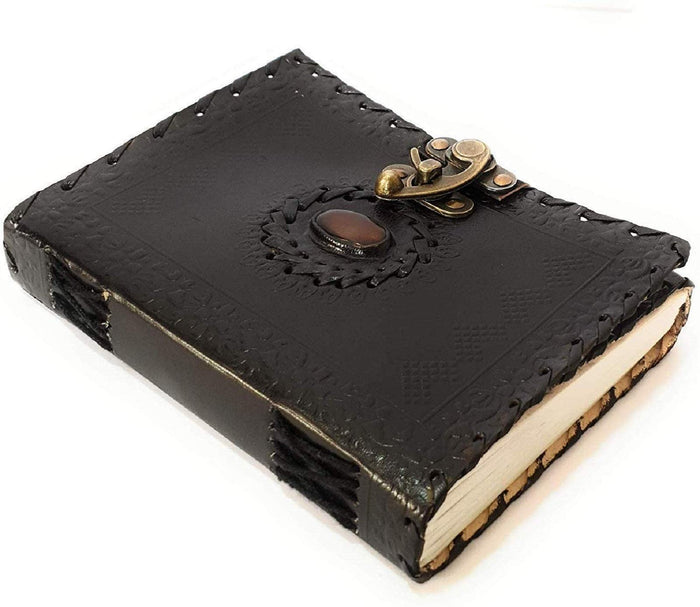 TUZECH Blank Book, 7 Inches, Black