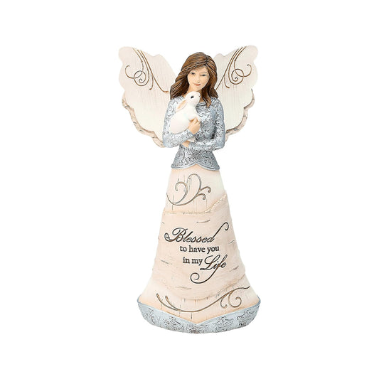 Pavilion- Blessed - 7.5" Angel Holding a Bunny