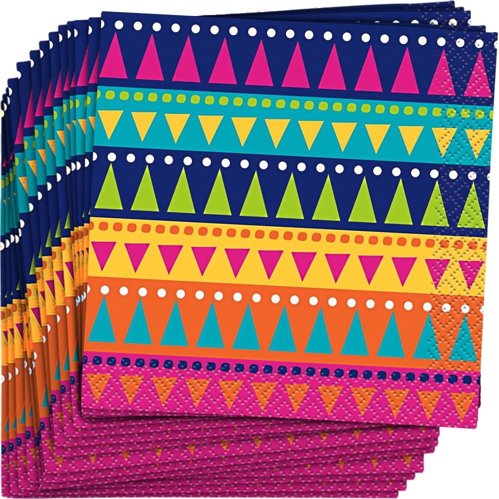 Unique Disposable Napkin, 5 inches x 5 inches, Multicolor