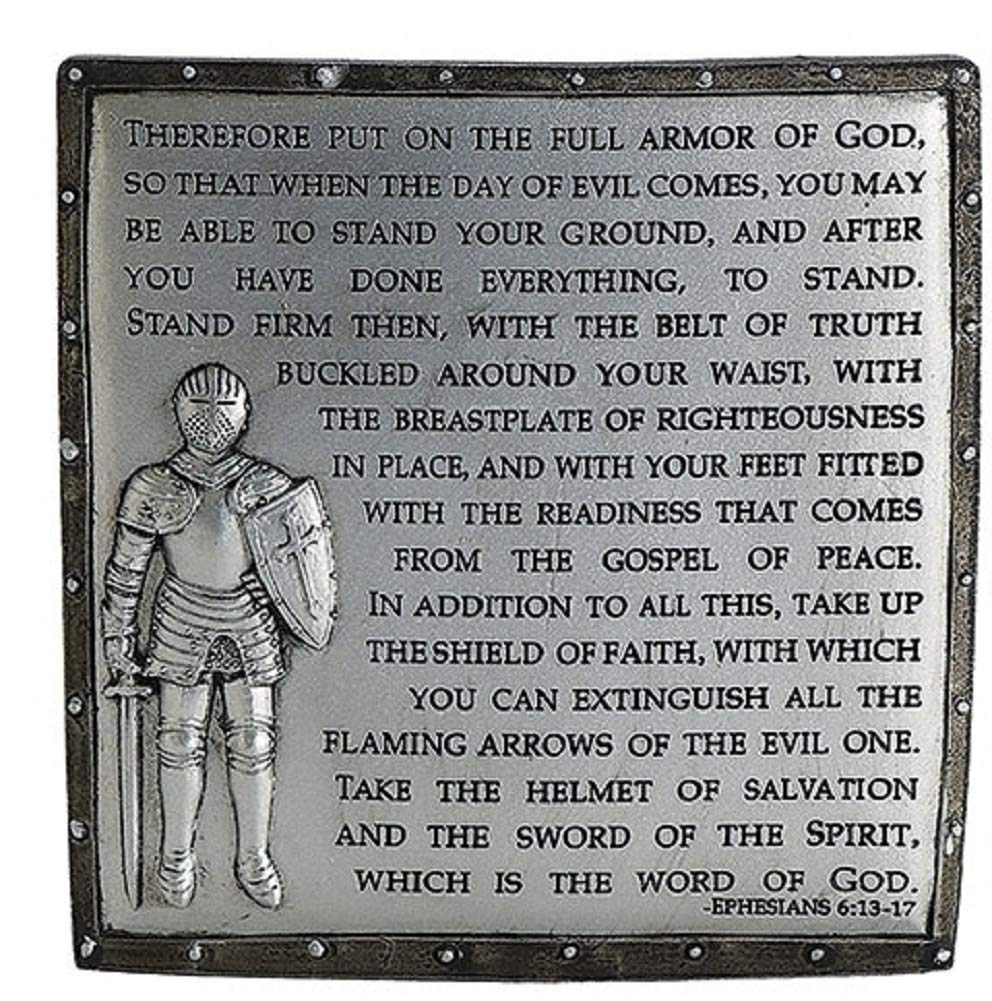 Roman Decorative Armor of God Ephesians 6:13-17 Desk Plaque