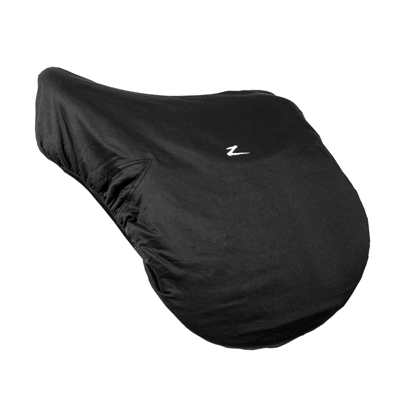 HORZE Fleece-Lined Standard Size Fitted English Saddle Cover for Storage - Black - One Size