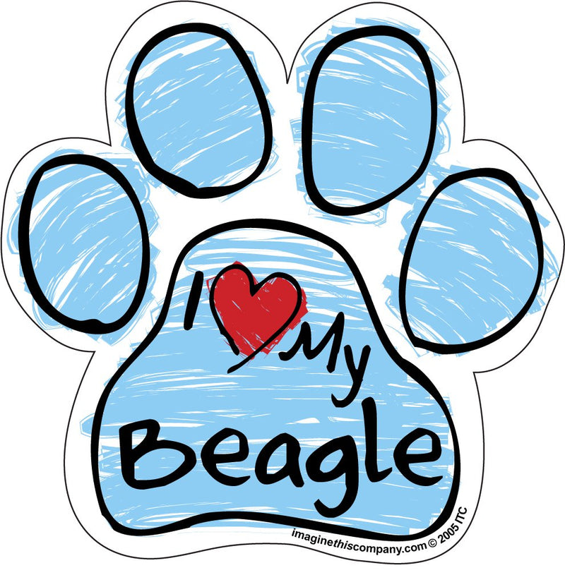 Imagine This Scribble Paw Magnet, Beagle