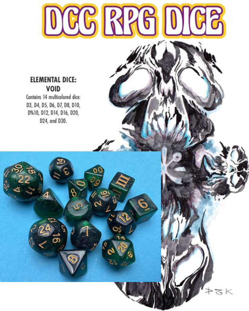 Goodman Games DCC RPG Dice Set Elemental Dice: Void