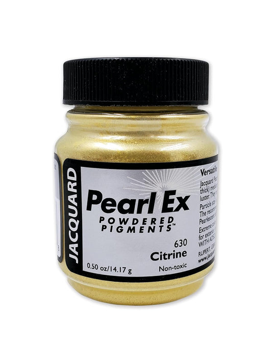 Pearl-Ex Pigment by Jacquard, Creates Metallic or Pearlescent Effect, .5 Ounce Jar, Citrine