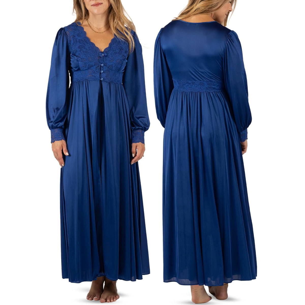 Shadowline Robe, 3X, Navy