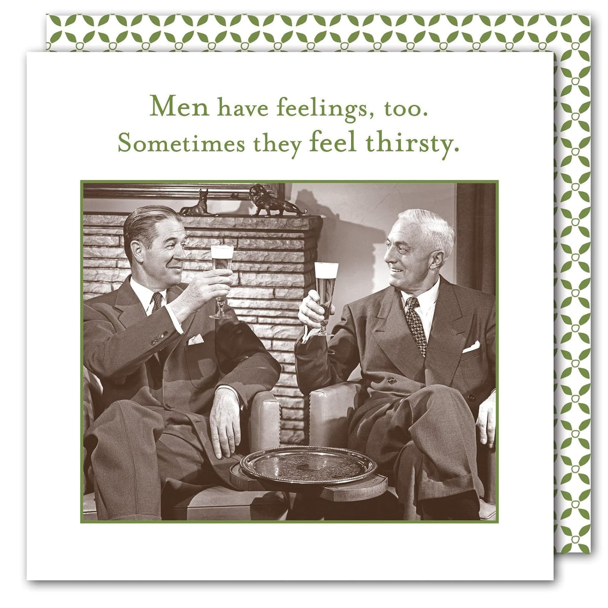 Shannon Martin Design Disposable Napkin, 5" x 5", Men Have Feelings