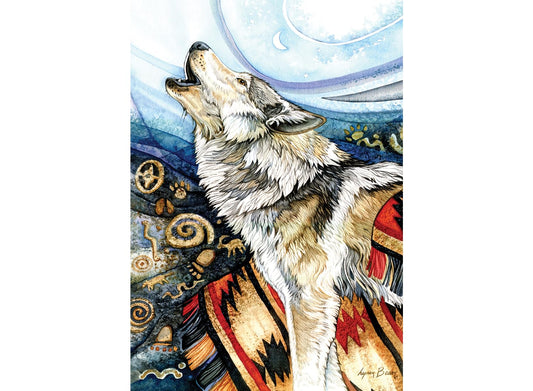 Anatolian Puzzle - Howling Wolf, 260 Piece Jigsaw Puzzle, 3328, Multicolor (ANA3328)