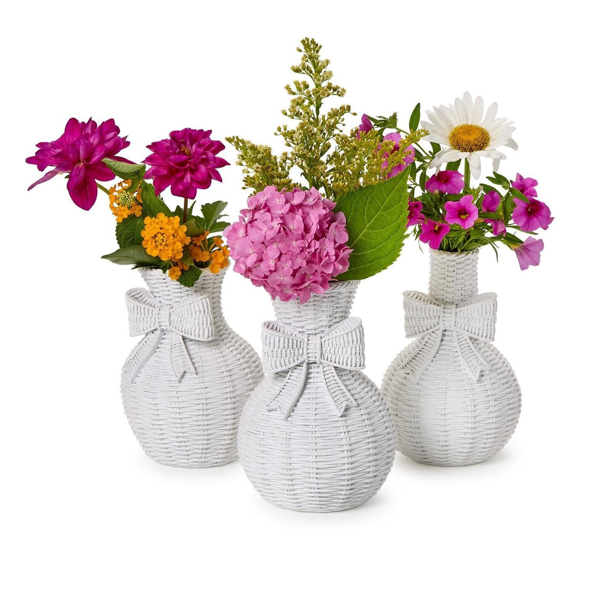 Two's Company Vase, 6.5-inch, White