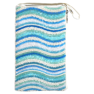 Bamboo Trading Eyeglass Case, 2 inches x 4.5 inches x 7.5 inches, Blue,white