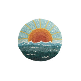 Peking Handicraft Pillow, 16 inches, Sun Seascape