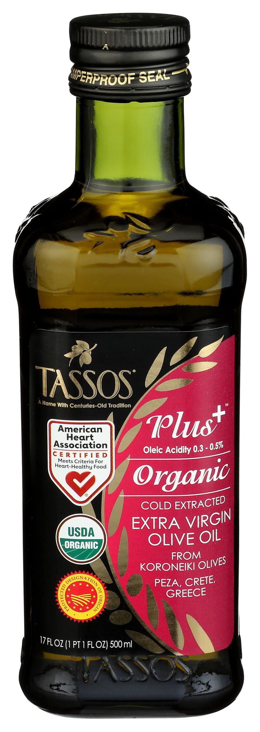 Tassos Edible Oil Vegetable, 17 Fl Oz
