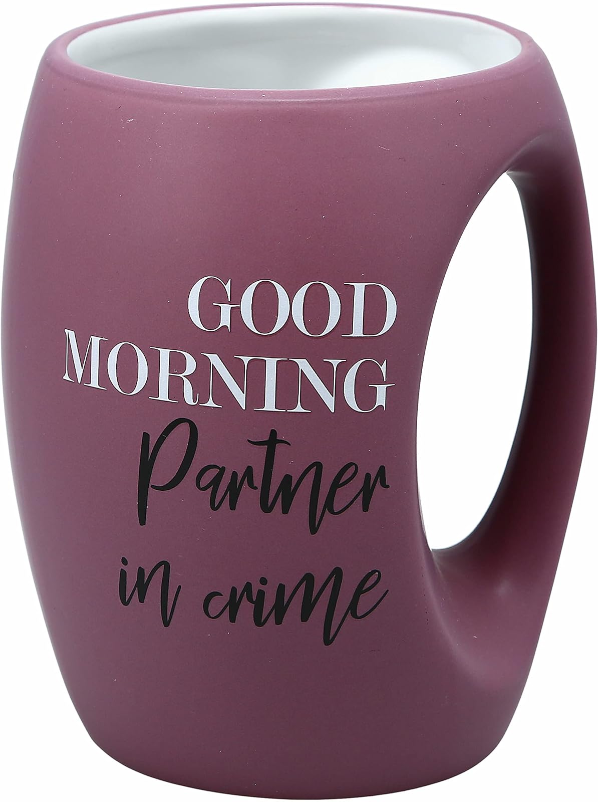 Pavilion - Good Morning Partner In Crime - 16 Oz Stoneware Huggable Coffee Cup Mug