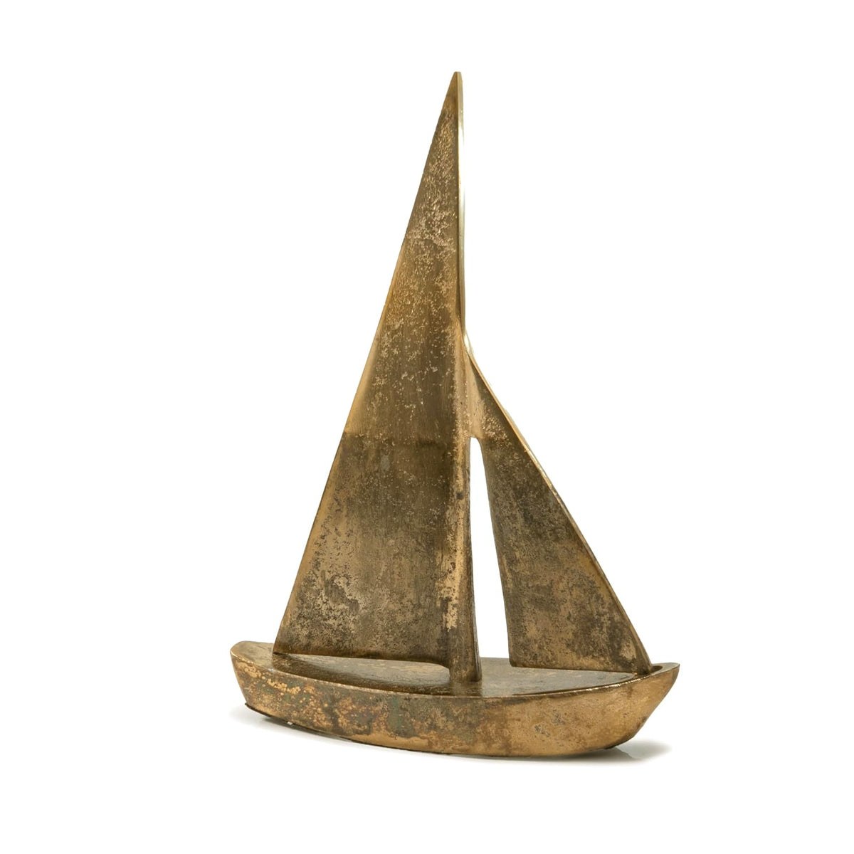 Modern Day Accents Sculpture, H:8" L x 2" W x 11.5" H, Gold & Bronze Patina
