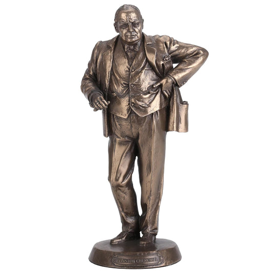 Unicorn Studio Veronese Design British Prime Minister Winston Churchill Bronze Finished Statue