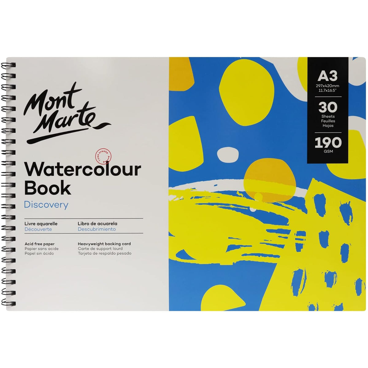Mont Marte Art Media Paper, A3 (11.7 x 16.5in), white