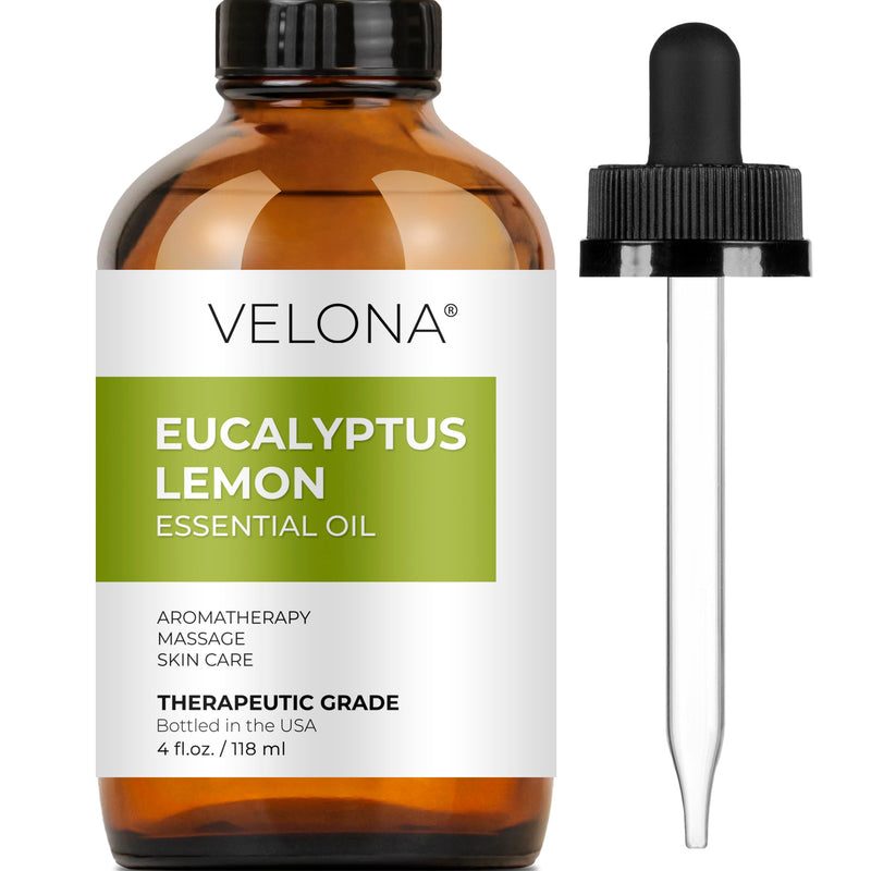 Eucalyptus Lemon Essential Oil by Velona - 4 oz | Therapeutic Grade for Aromatherapy Diffuser Undiluted…