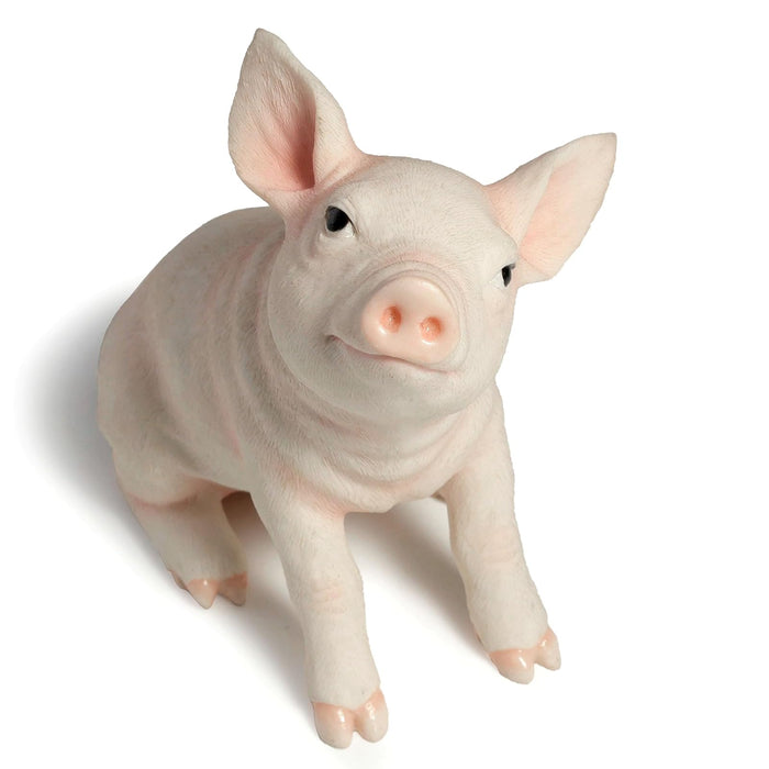 Unicorn Studio Baby Pig Pink Piglet Sitting # 76102 Farm Animal Figurine