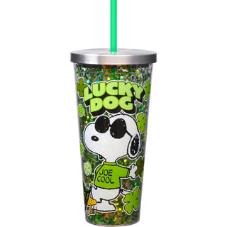Spoontiques Drinking Cup, 20 oz, Snoopy St. Patrick's Day