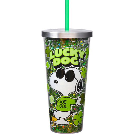Spoontiques Drinking Cup, 20 oz, Snoopy St. Patrick's Day