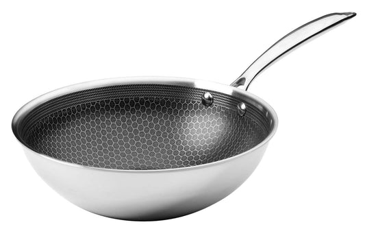 Frieling Black Cube Hybrid Quick Release Stainless/Nonstick Cookware Chef's Pan, 9.5-Inch