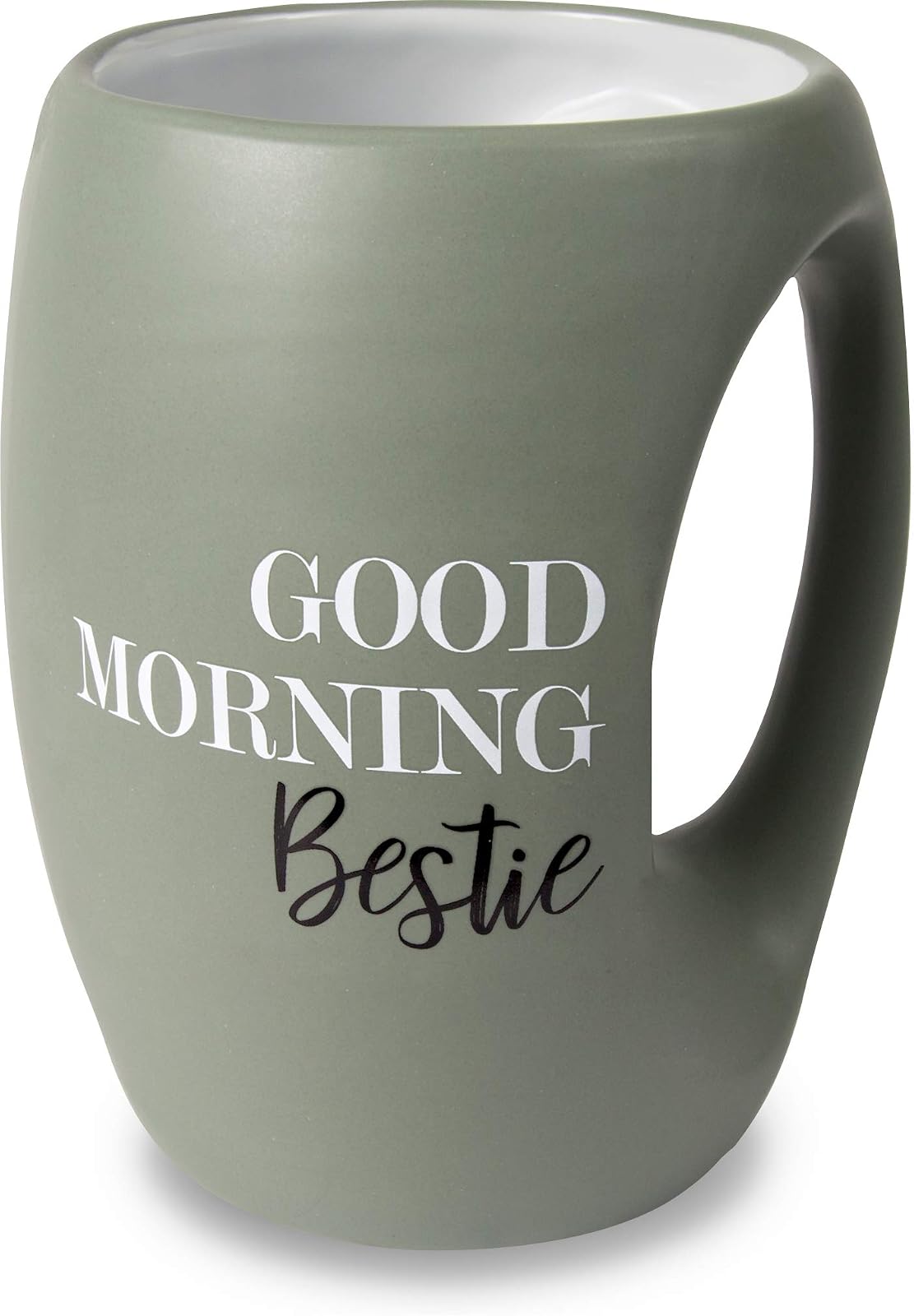 Pavilion Gift Company 10511 Good Morning Bestie 16 oz Mug, Green