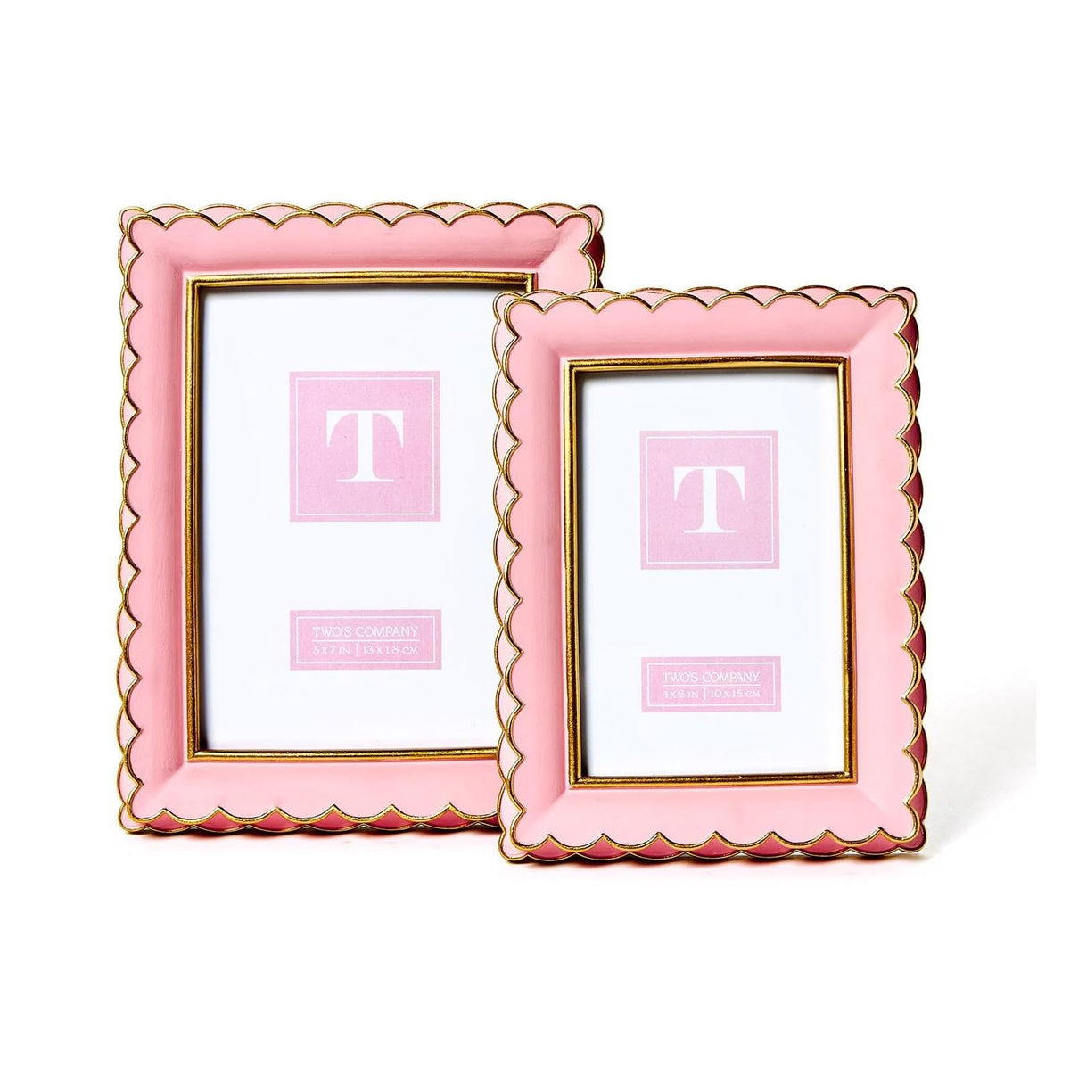 Two's Company Picture Frame, 4" x 6", 5" x 7", Pink