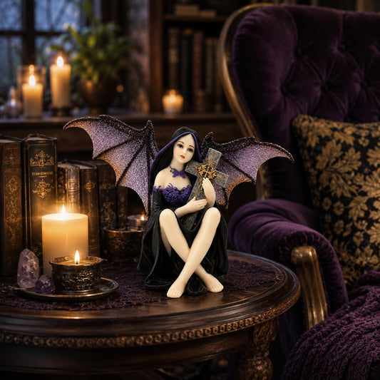 Comfy Hour 4.1 Inch Witch Figurine, Dark Fairy Decor, 1 Unit