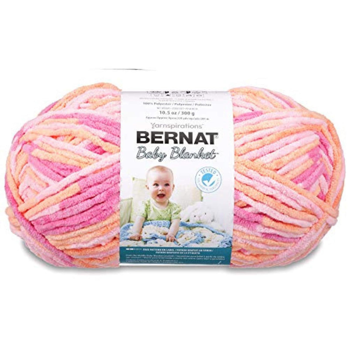 Spinrite Yarns (CA) Bernat Baby Blanket Big Ball Peachy