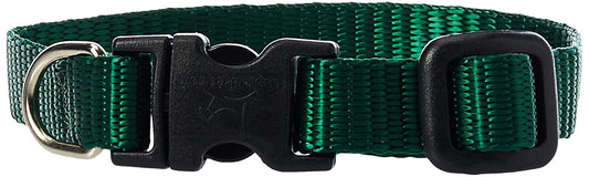 Lupine Pet Basics 1/2" Green 6-9" Adjustable Collar for Extra Small Dogs