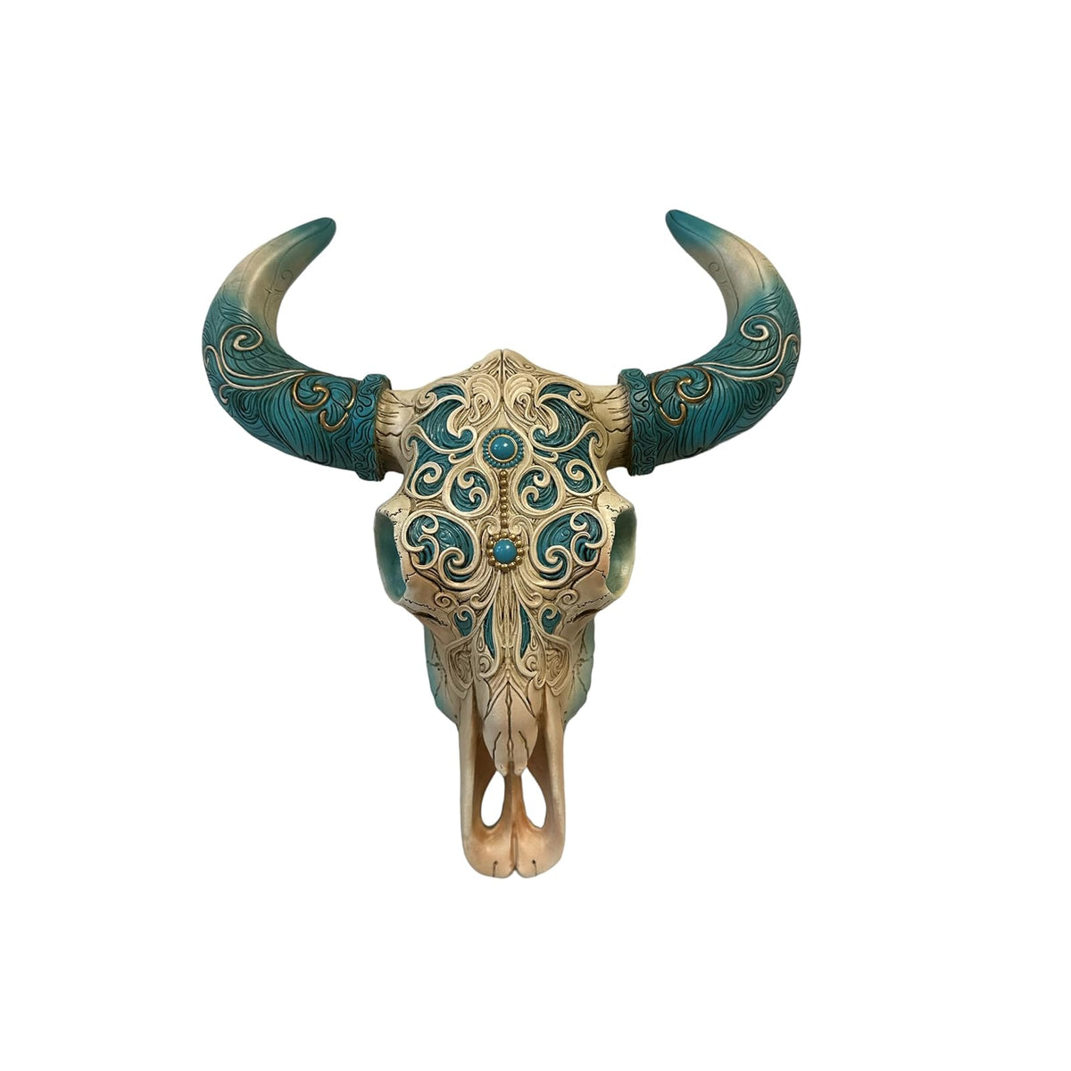 De Leon Collections Wall Art, 11.8"L x 3.8"W, Turquoise/Tan
