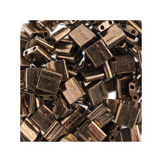 John Bead Craft Bead, 5x5mm, Dark Bronze Opaque Metallic