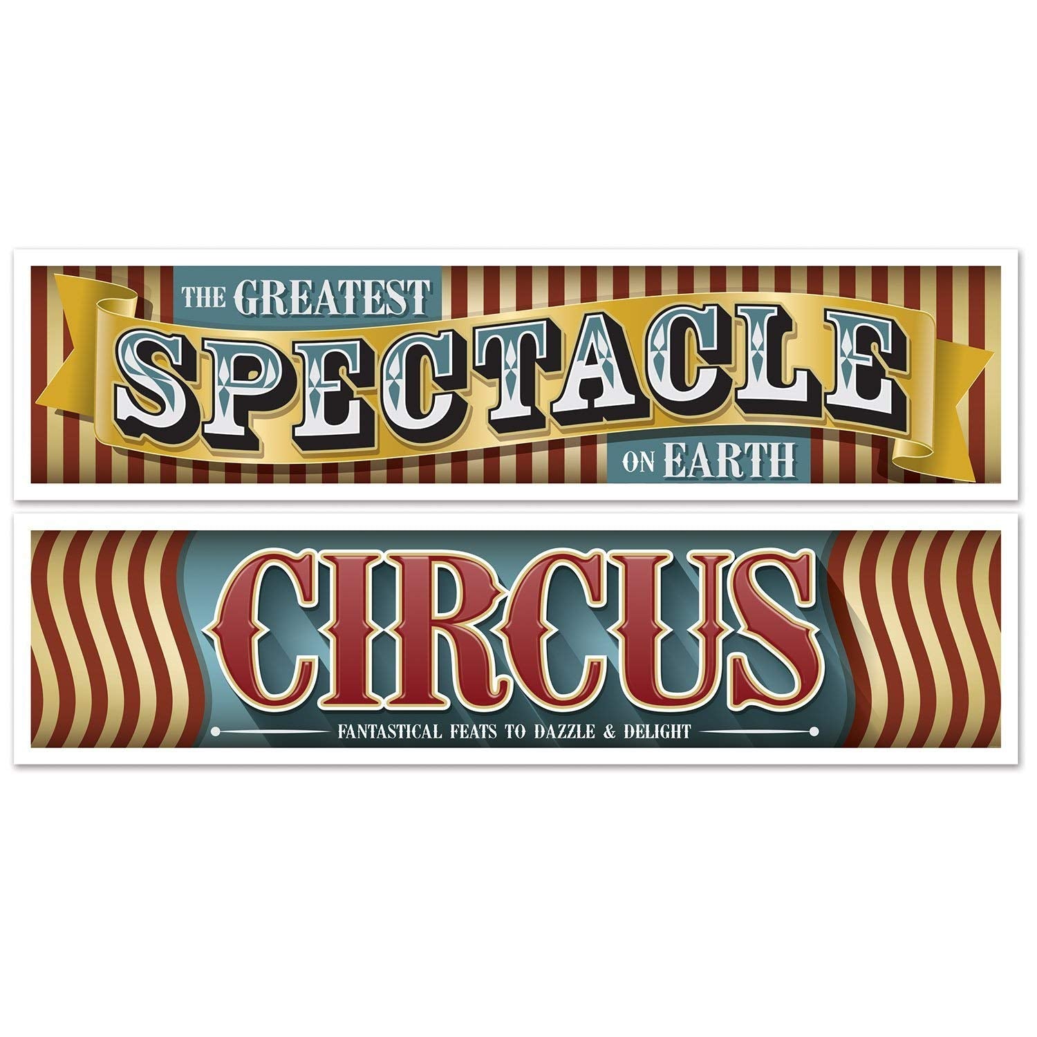 Beistle Vintage Circus Banners