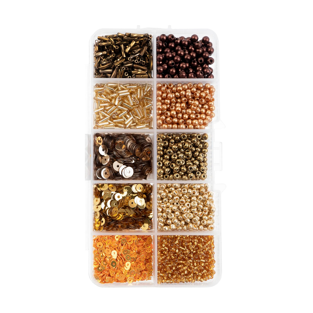 John Bead Craft Bead, 81 g, Gold Palette