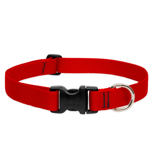 Lupine Pet Basics 1" Red 25-31" Adjustable Collar for Extra Large Dogs