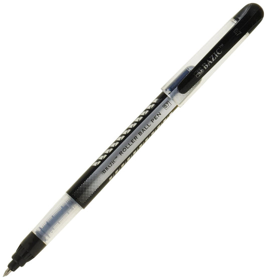 BAZIC Taylor Black Color Rollerball Pen (3/Pack)