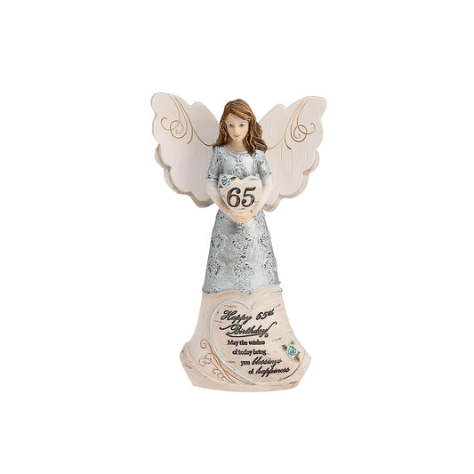 Pavilion 65th Birthday - 6" Angel Holding a Heart