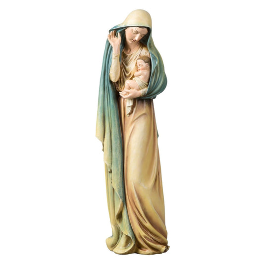 Roman Madonna and Child Jesus Renaissance Collection 18 Inch Resin Stone Statue Figurine