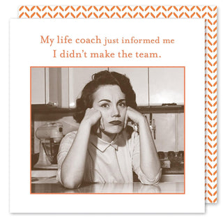 Shannon Martin Design Disposable Napkin, 5 X 5 Inches, Life Coach