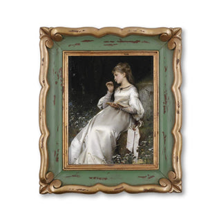 SIMON'S SHOP Picture Frame, 8x10, Green & Gold