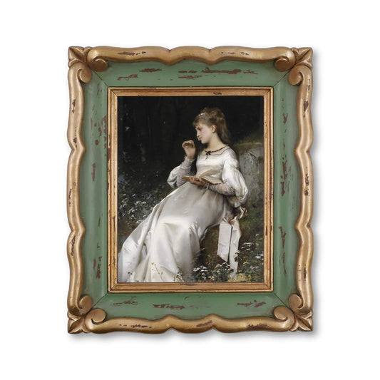 SIMON'S SHOP Picture Frame, 8x10, Green & Gold