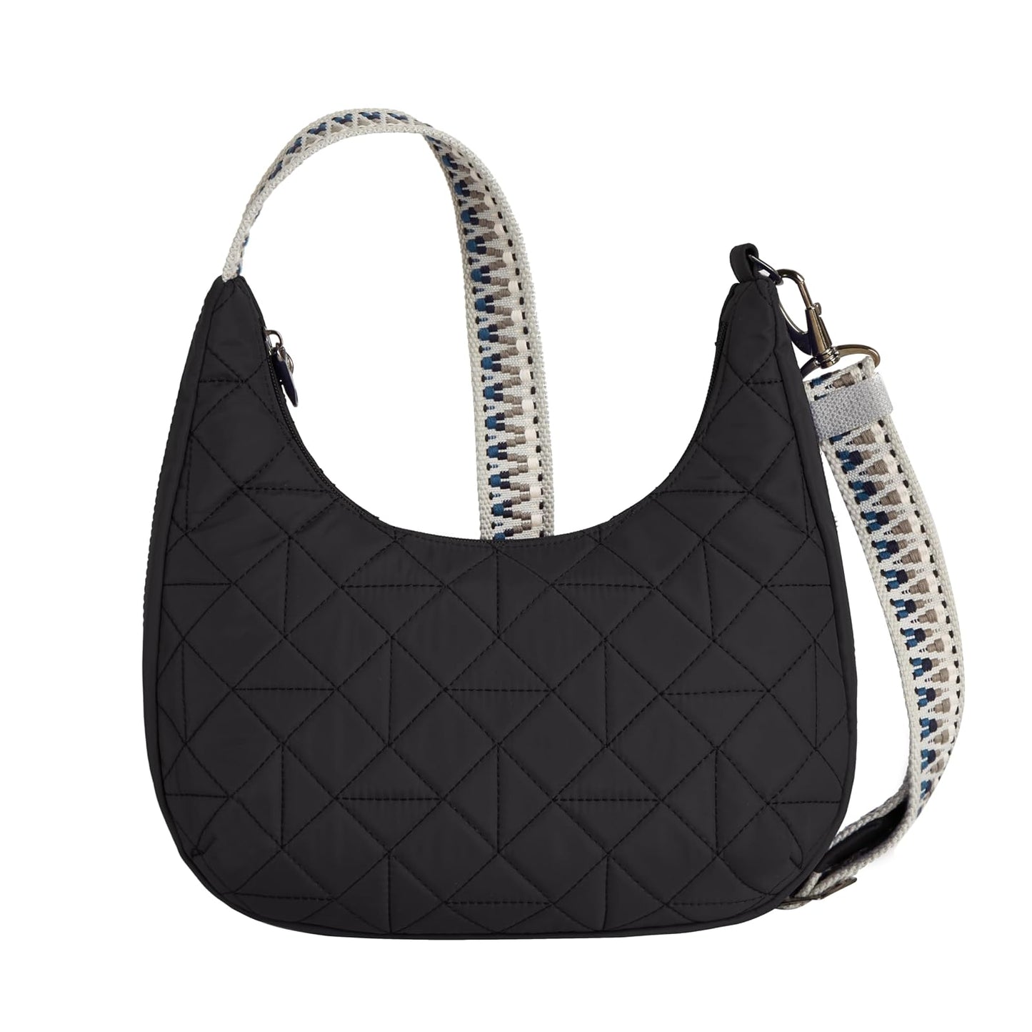 Travelon Boho Anti-Theft Slouchy Crossbody, Black