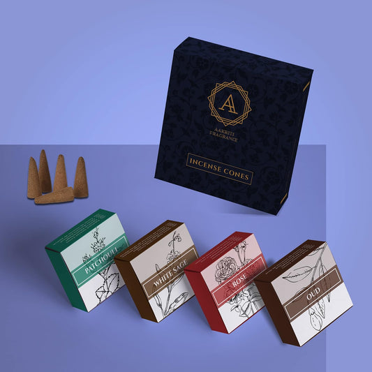 Aakriti Gallery Masala Incense Cones Natural for Meditation,Aromatherapy & Yoga - 80 pcs (Set 3)