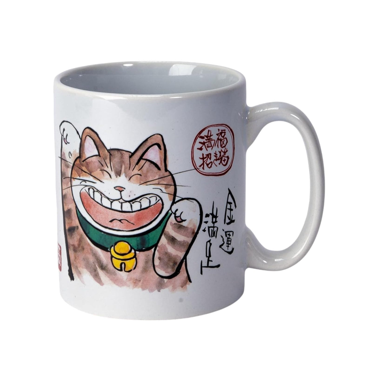 Urban Tokyo Drinking Cup, 11 Ounces, Happy Cat