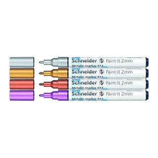 Schneider Marking Pen, 4 Count (Pack of 1), Multicolor
