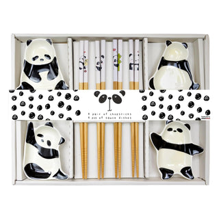 Urban Tokyo Dishware Plate, 8 Piece Set, White/Black